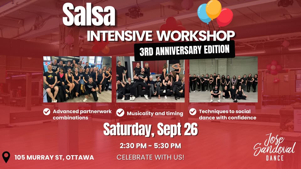 Taller intensivo de salsa: edición del 3.er aniversario