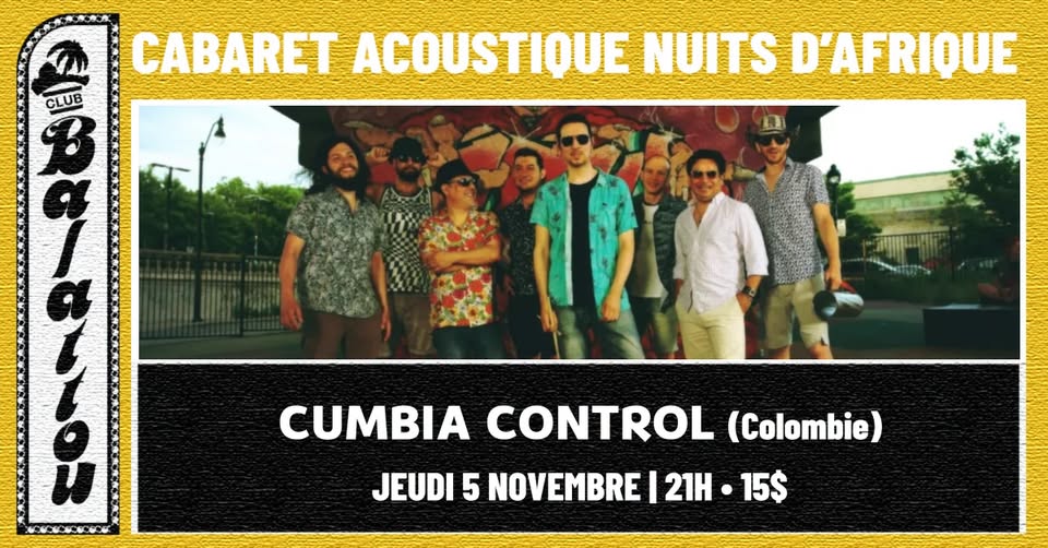 Cumbia Control | Cabaret Acoustique Nuits d'Afrique