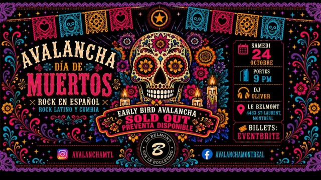 Avalancha : Día de Muertos – 10e édition | Rock en español, cumbia et ska