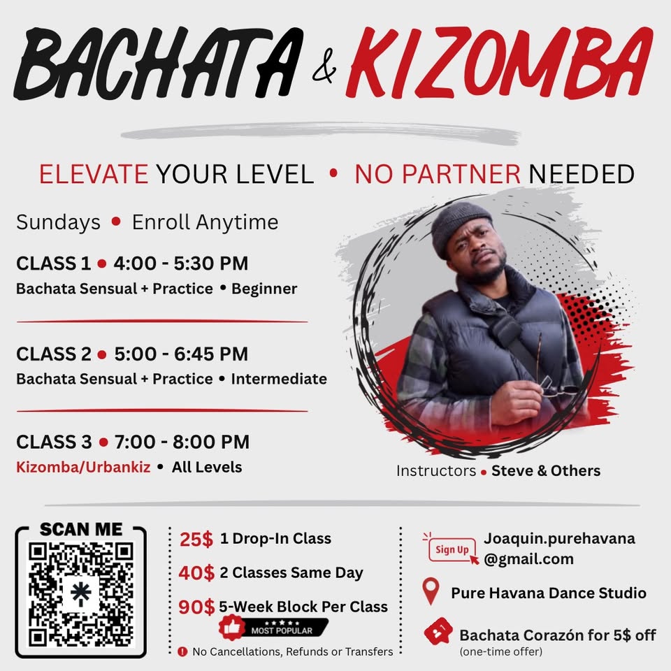 Bachata & Kizomba Classes with Steven