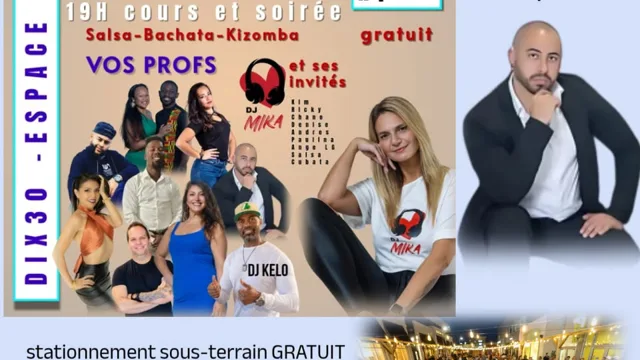 MARDIS au DIX30 ❤️ DJ Mika et ses invités, cours et soirée salsa-bachata 7pm GRATUIT