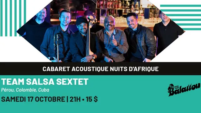 Team Salsa Sextet en el Cabaret Acoustique Nuits d'Afrique