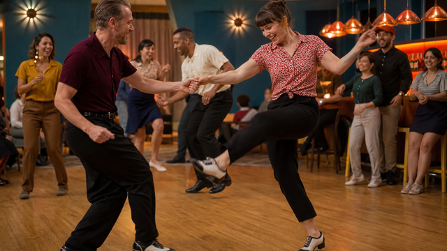 Jive dancing
