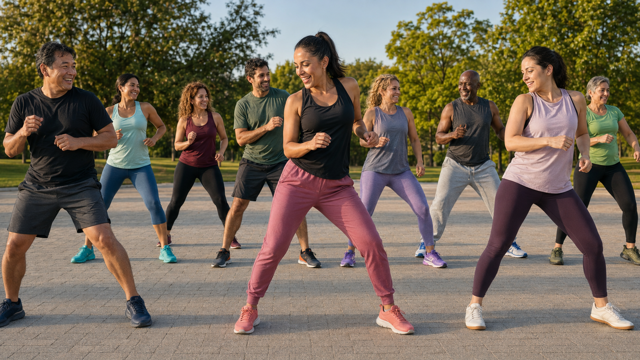 Zumba dancing