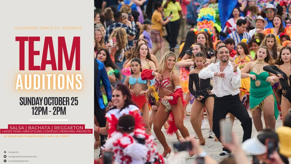 Auditions des équipes DA 2026 – Laval x Montréal