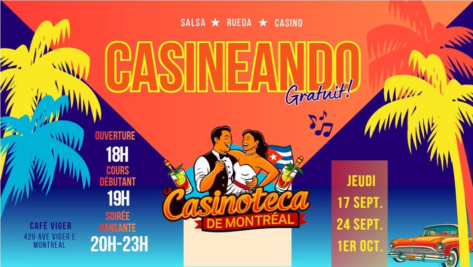 Casineando: Dance Party & BBQ at Café Viger