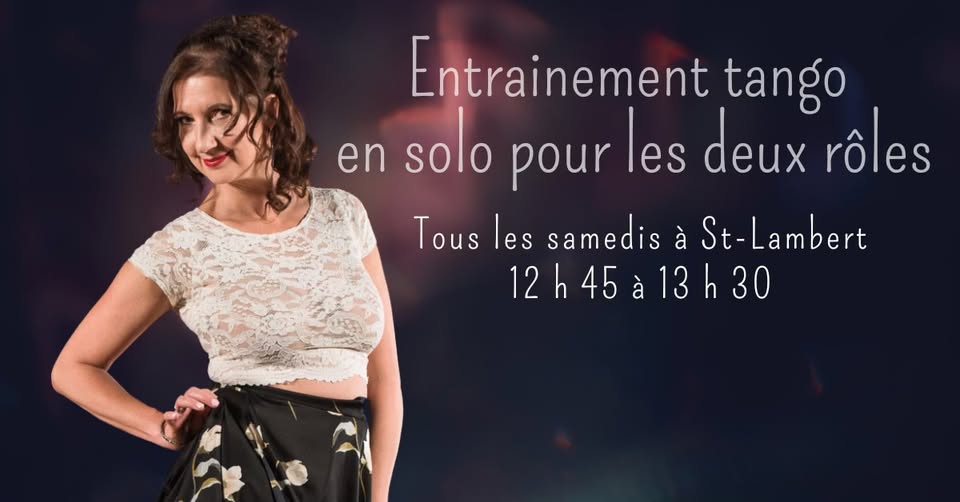 Entrenamiento de Tango en Solo con Caroline Demers en St-Lambert