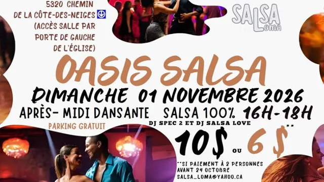 Oasis Salsa - 100% Salsa Social