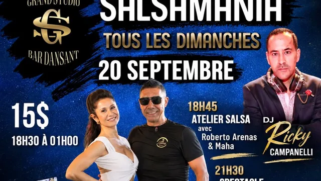 Danse Latine – Laval – SalsaMania – Dimanche 20 septembre