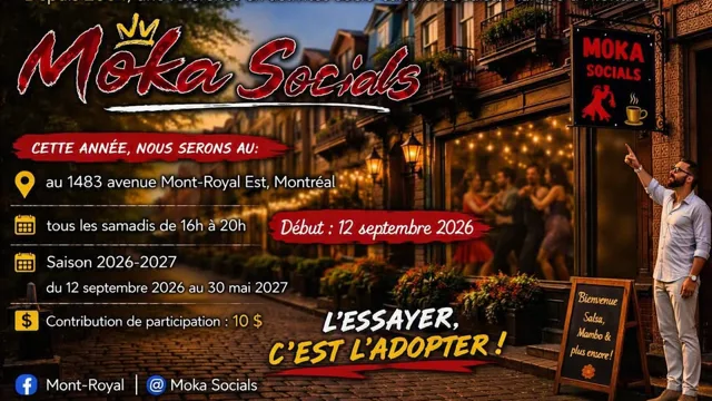 Moka Socials samedi 12 septembre 2026.