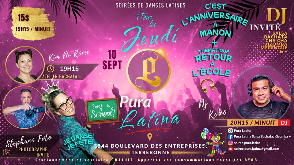 Pura Latina: Manon's Birthday & Back to School Party