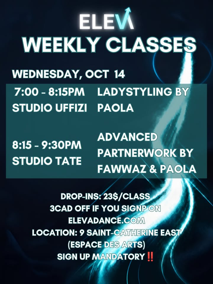 Bachata Wednesday: Lady Styling & Advanced Partnerwork