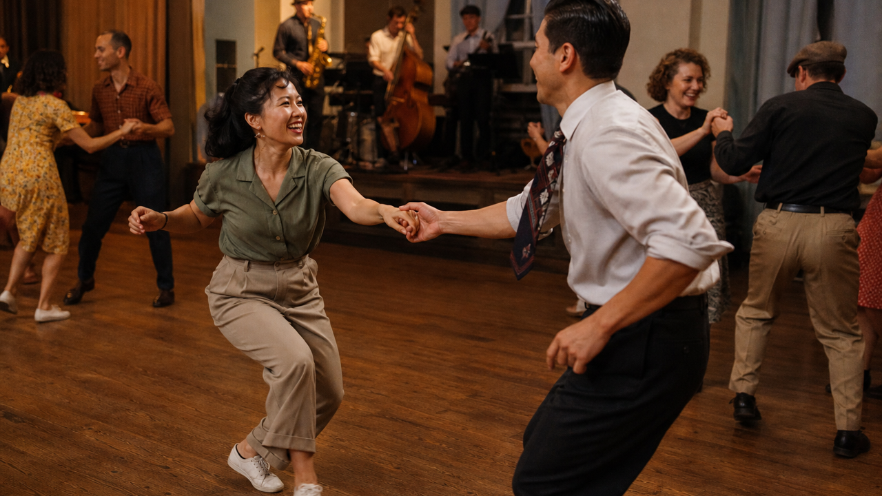 Lindy Hop dancing