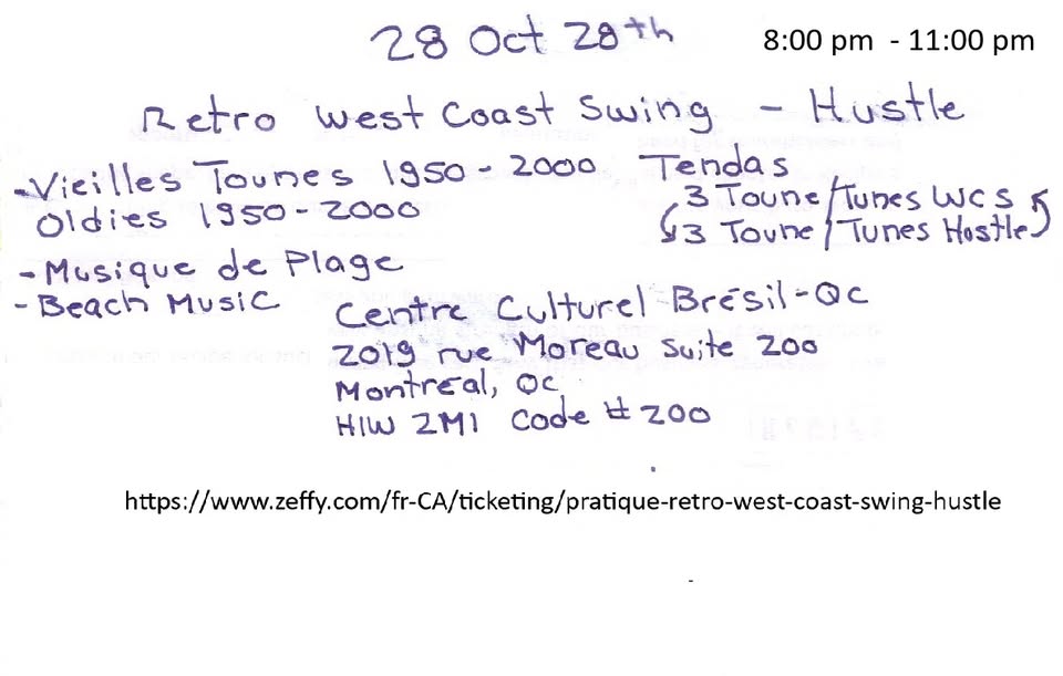 Retro West Coast Swing & Hustle Practice