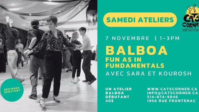 Atelier Balboa pour débutants : le plaisir des fondamentaux