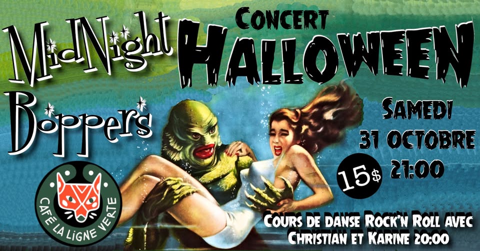Show Halloween Rock’n Roll des années 50 avec les Midnight Boppers