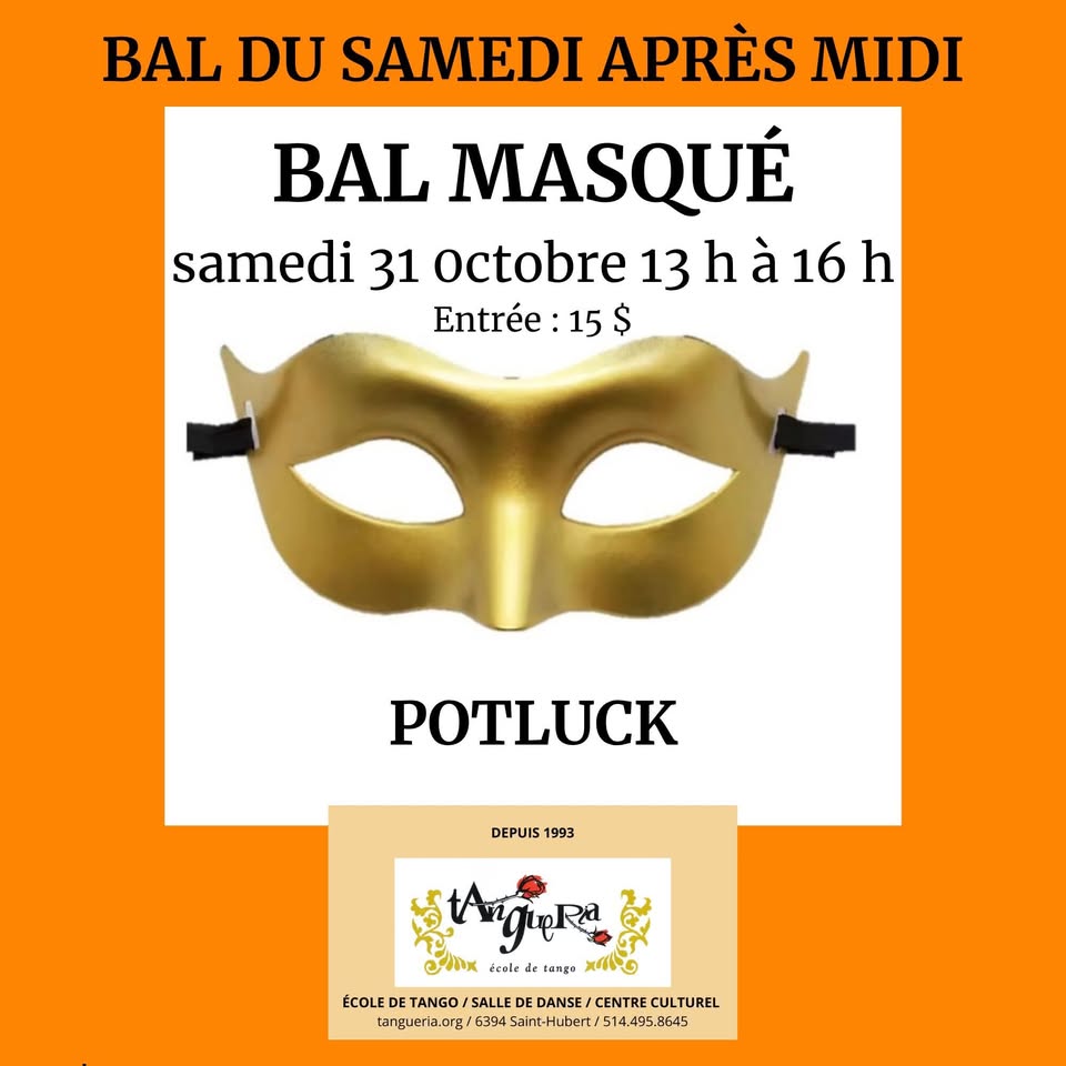 Bal masqué de Tango X l'Halloween