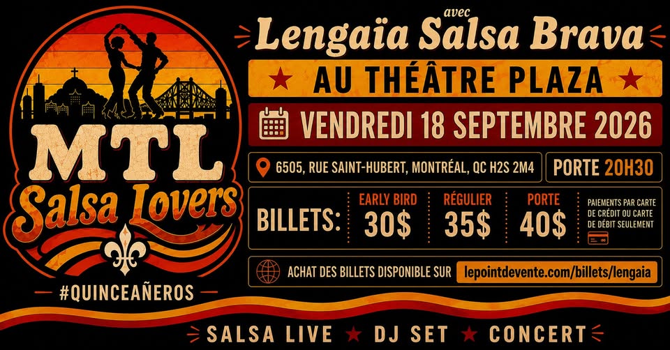 MTL salsa lovers with Lengaïa Salsa Brava