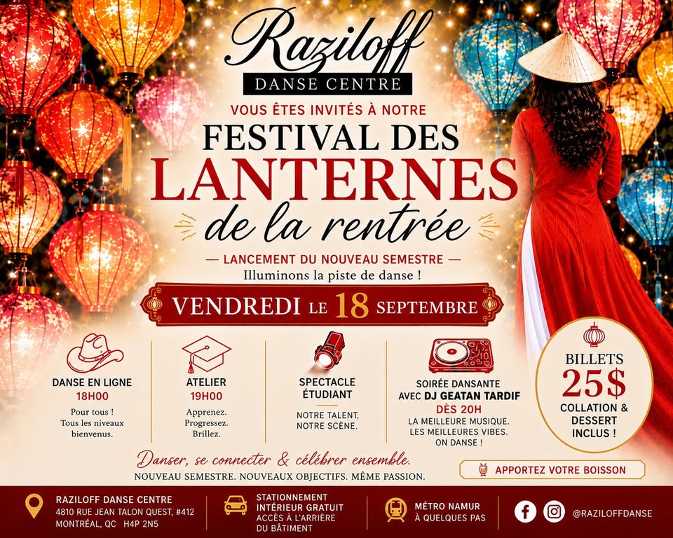 Soirée de danse sociale - Festival des lanternes de la rentrée