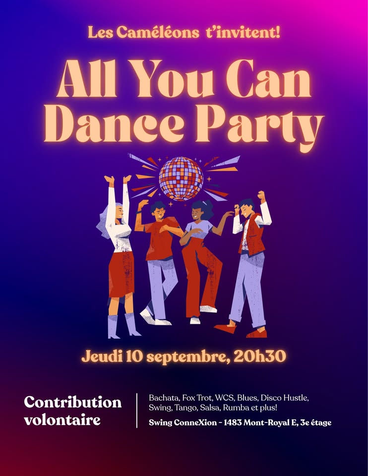 All You Can Dance Party avec les Caméléons de SCX