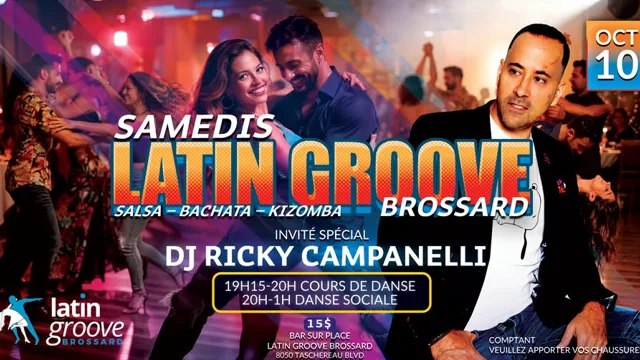 Latin Groove Saturday Nights in Brossard with DJ Ricky Campanelli