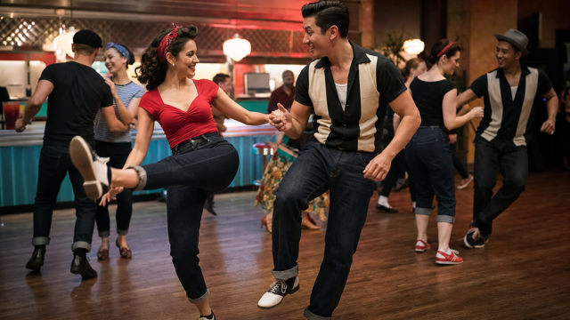 Rockabilly dancing