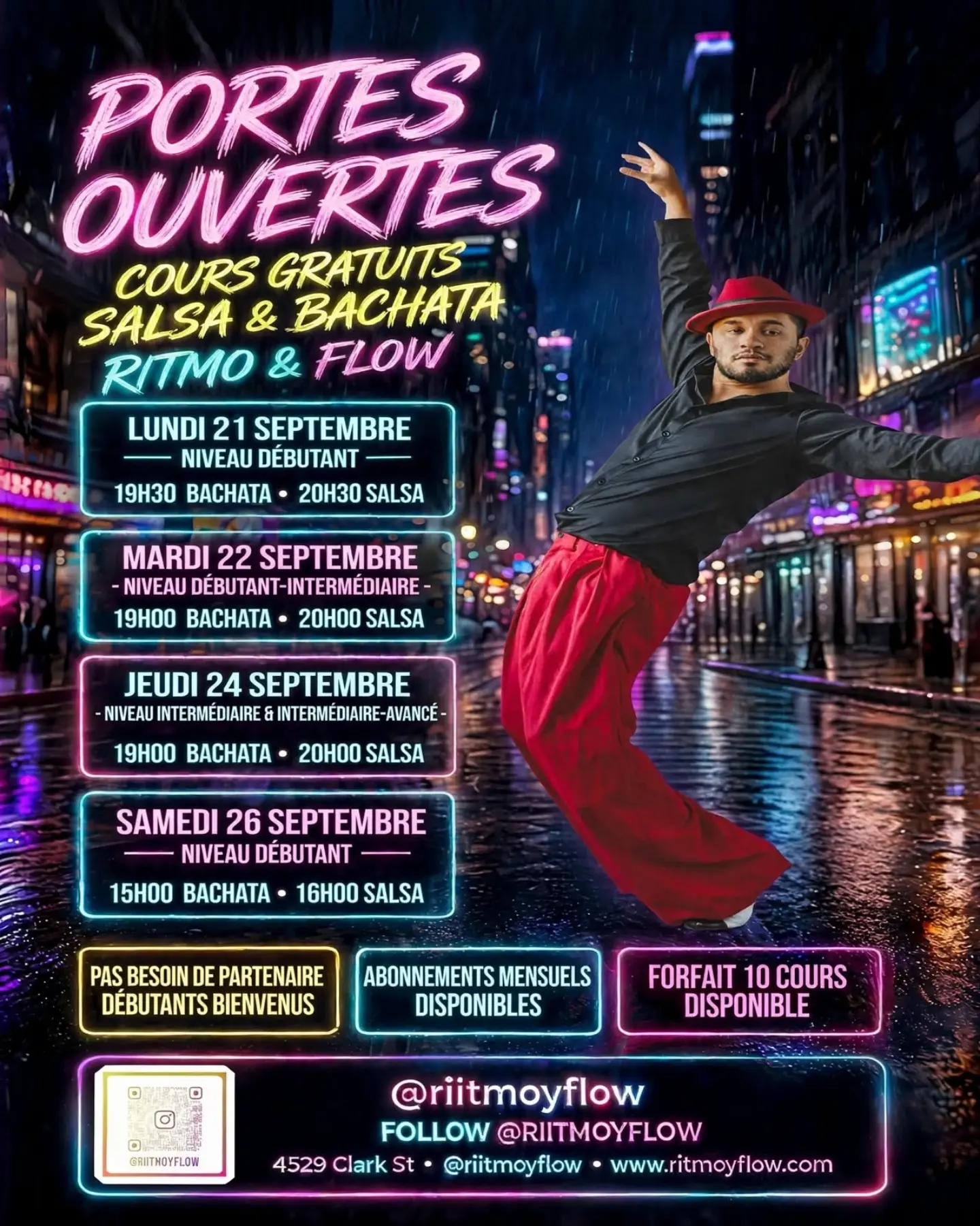 Ritmo & Flow Open House: Free Salsa & Bachata Classes All Week in Montreal