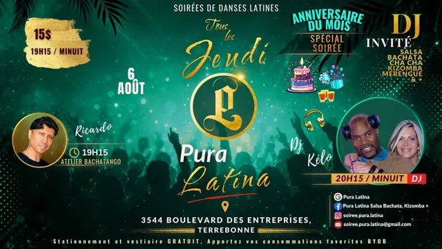 Celebración de cumpleaños mensual Pura Latina - 6 de agosto