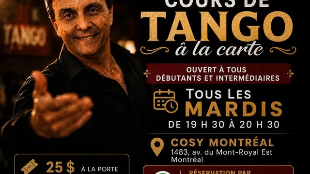 Tango argentino de Buenos Aires en Cosy Montréal
