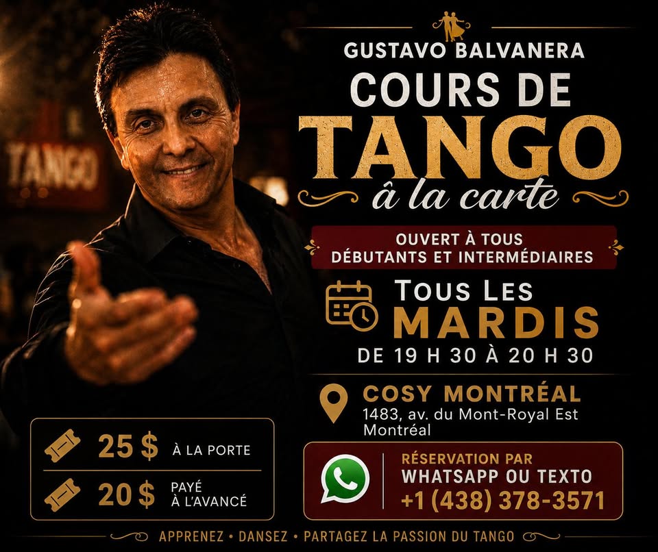 Tango argentino con un profesor invitado de Buenos Aires