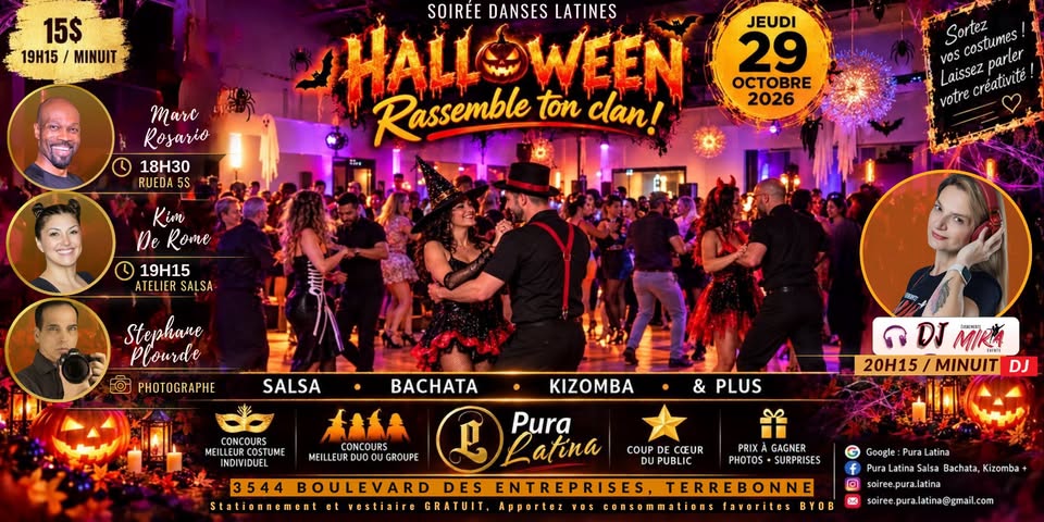 Pura Latina Salsa Halloween – Oct 29 | Guest DJs SKB+ Mika