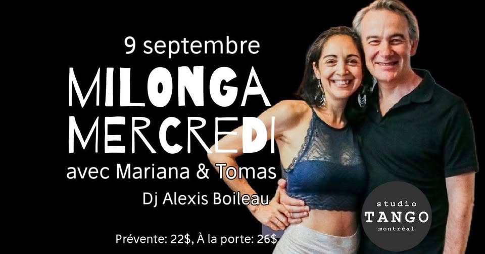 Milonga du Mercredi avec Mariana & Tomas