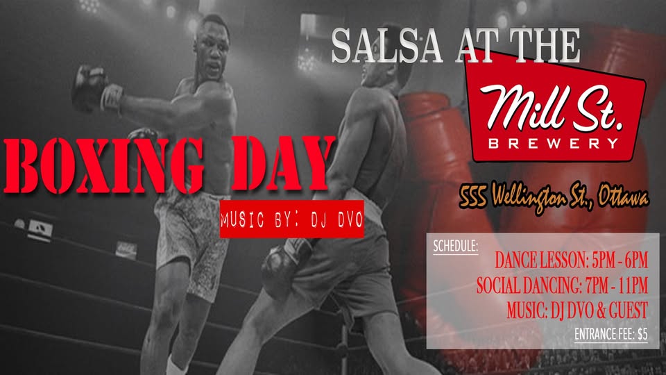 8e édition annuelle : Boxing Day Salsa at the Mill