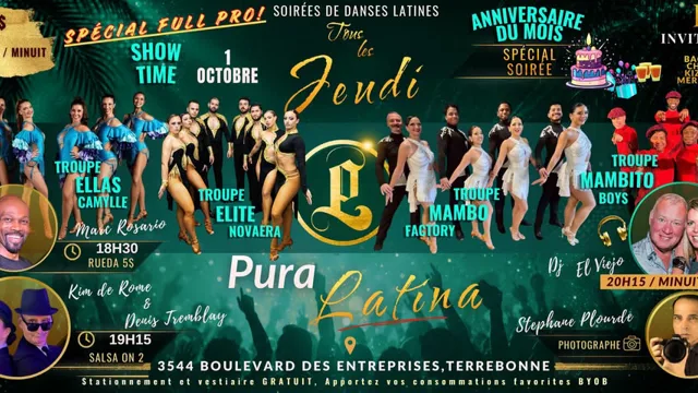 Soirée Pura Latina - Anniversaire du mois du 1er octobre