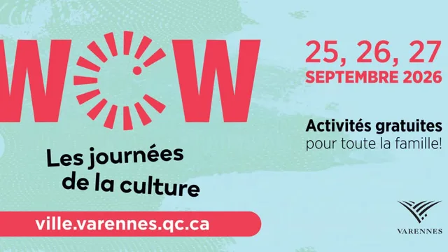 Journées de la culture à Varennes | 25 au 27 septembre 2026