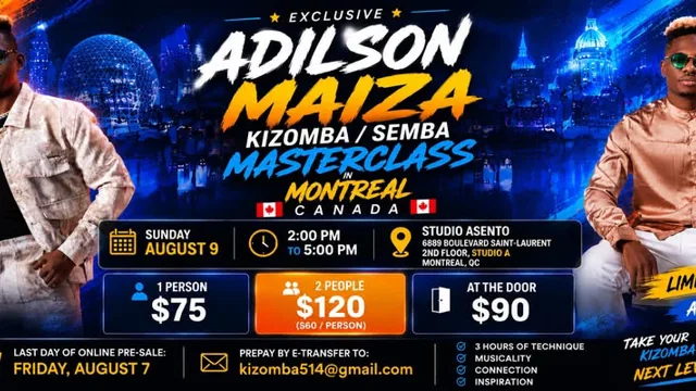 🔥 ADILSON 🔥MAIZA - Kizomba/Semba MasterClass🔥🔥