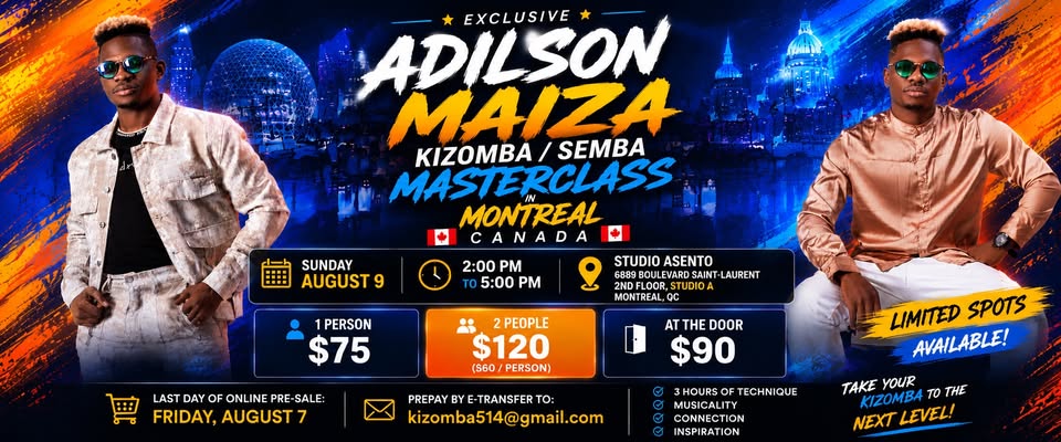 🔥 ADILSON 🔥MAIZA - Kizomba/Semba MasterClass🔥🔥