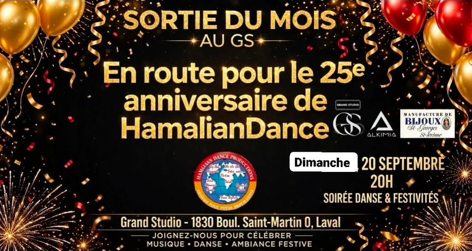 Monthly Outing with HamalianDance at Grand Studio de Laval
