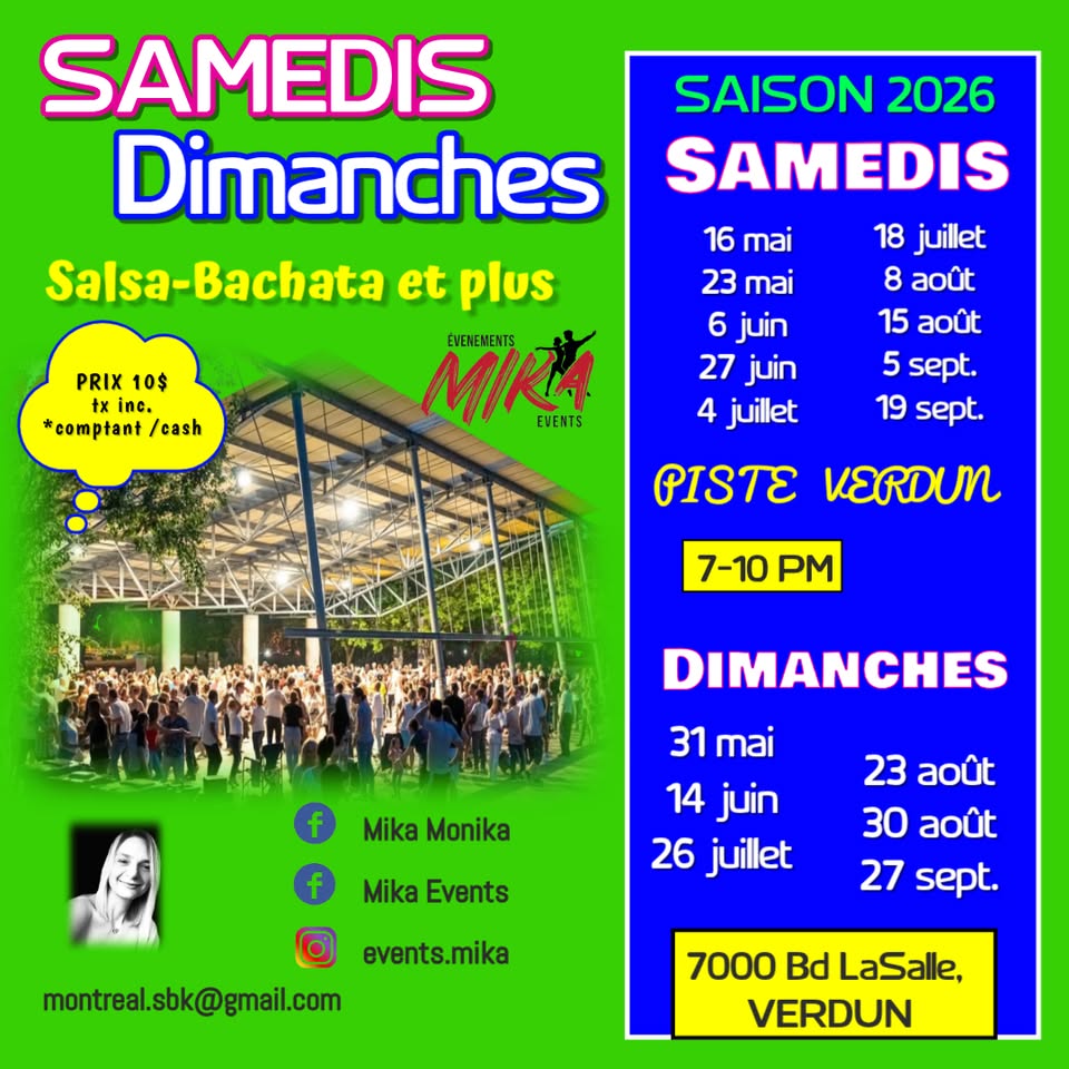 SAMEDI 8 AOÛT ❤️ Piste Verdun, DJ G-STAR & DJ Nonez