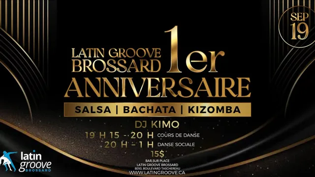 Latin Groove Brossard Saturdays with DJ Kimo: 1st Anniversary