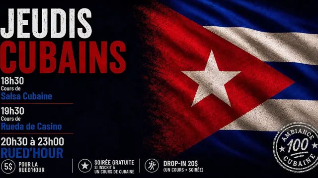 Les Jeudis Cubains | Clase de Salsa Cubana + Social Rued'Hour
