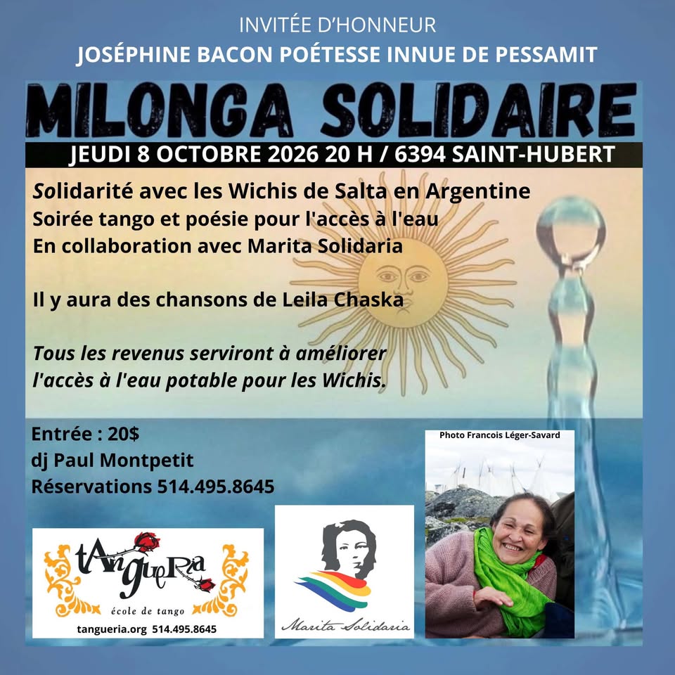 Milonga Solidaire : tango et poésie pour les Wichi
