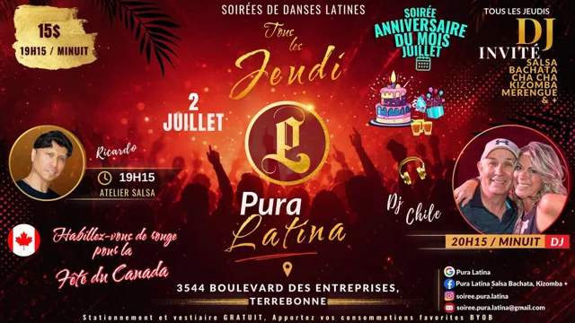 Celebración mensual de cumpleaños Pura Latina - 2 de julio